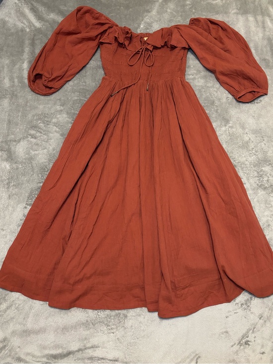 Free People Dresses & Skirts - Free People Oasis Midi Dress in Rust/Terracotta — Size M/L